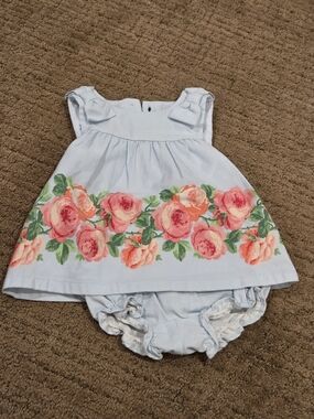 Janie and Jack Light Blue Dress And Matching Bottom